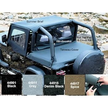 Amazon Com Tonneau Cover Hardware Removed Spice Brown For 1992 1995 Jeep Yj Models Automotive