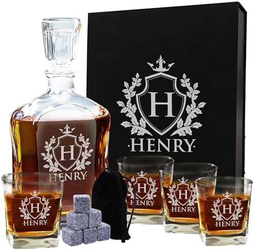 My Personal Memories, Personalized 5 pc Whiskey Decanter Set - De...
