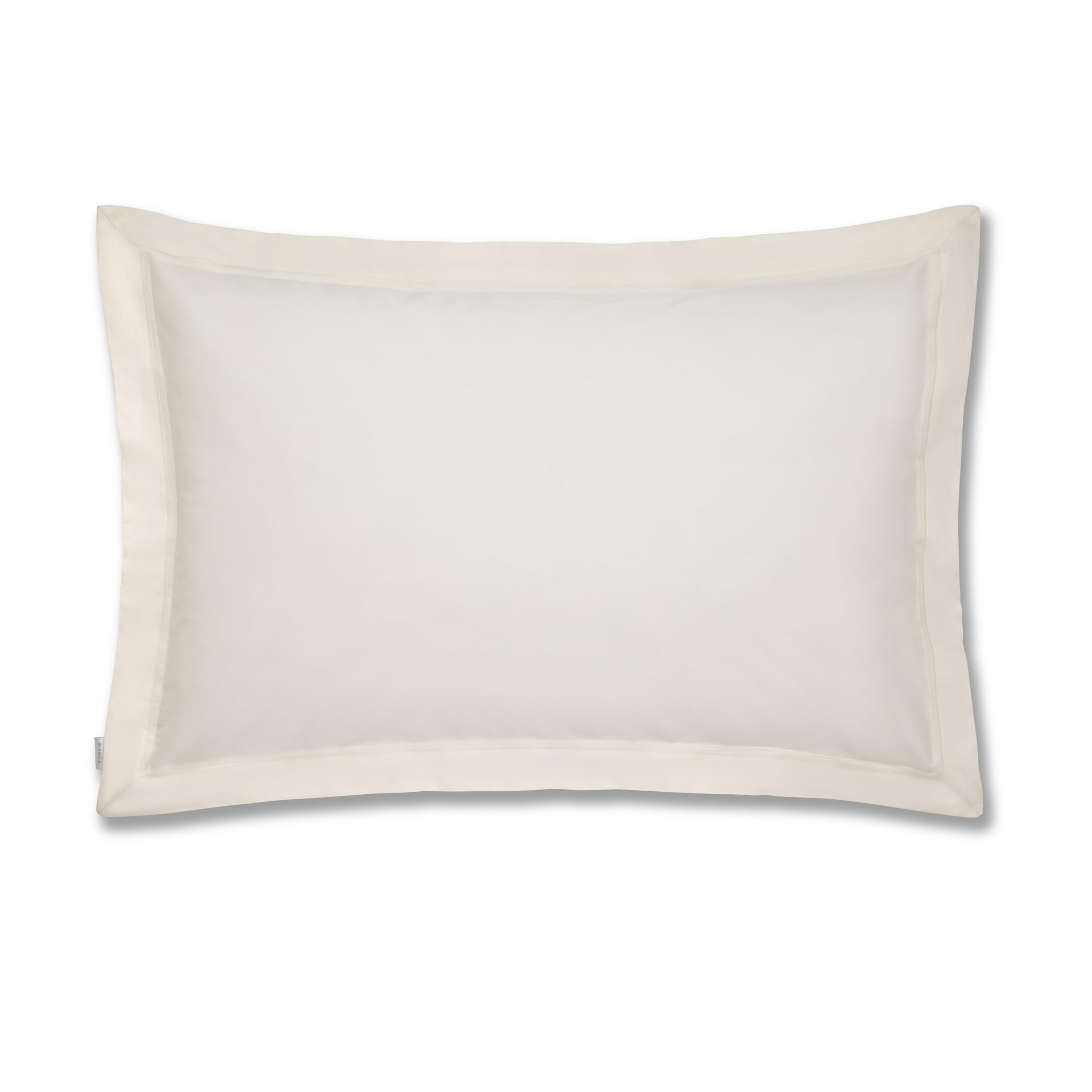 Plain Dyed Cotton Percale Cream 200TC Oxford Pillowcase 50 x 80 cm