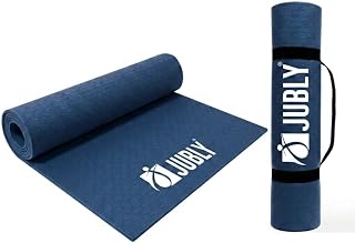 JUBLY Premium EVA Yoga Mat 4mm Thick | Dual-Sided Anti-Slip Exercise Mat for Yoga, Pilates & Workout | High-Density Cushio... Price In India