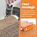 iayokocc Cardboard Cutter for Cat Scratchers with 10pcs Blade, 3D Printed Kitten Shaped Cardboard Cutter for Cats Lovers, Handheld DIY Cat Scratcher Tool(Orange)
