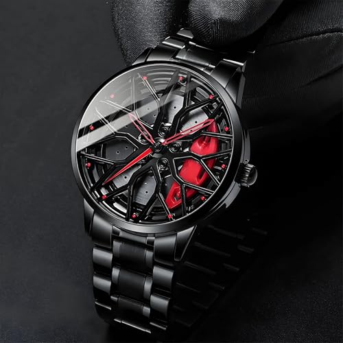 Oculus Men's Racing Rim Red Watch Red Brake Caliper - Image 6