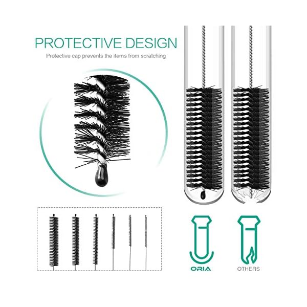 ORIA-Cleaning-Brush-Set-Bottle-Brush-Cleaner-98-inch-Tube-Brushes-Water-Bottle-Cleaning-Brush-Kitchen-Wire-Scrub-Set-for-Lab-Clean-Drinking-Straw-Wine-Bottle-Cup-Pipes-Keyboard-Set-of-10 ORIA-Cleaning-Brush-Set-Bottle-Brush-Cleaner-98-inch-Tube-Brushes-Water-Bottle-Cleaning-Brush-Kitchen-Wire-Scrub-Set-for-Lab-Clean-Drinking-Straw-Wine-Bottle-Cup-Pipes-Keyboard-Set-of-10