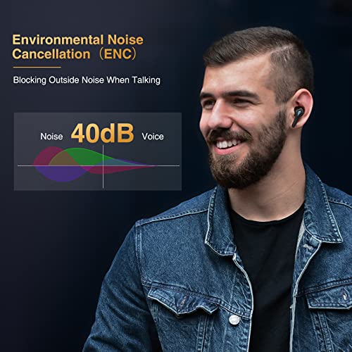 Bluetooth Earbuds, 50Ms Low Latency Gaming Wireless Earbuds, Qtree 5.2 Version,Noise Cancelling, 36H Playing Time, Ipx5 Waterproof Deep Bass Music Mode For Iphone And Android #TOP3