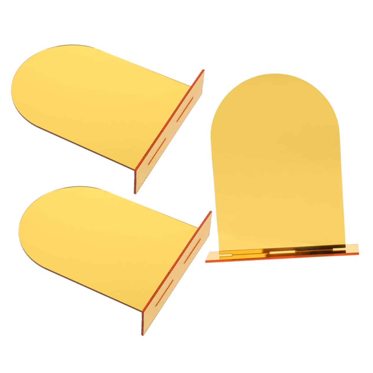 3pcs Acrylic Table Place Cards Blank Arch Sign Holders for Wedding Party and Event Decoration Sturdy Reusable Design for Indoor and Outdoor Use