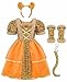 ReliBeauty Tiger Costume for Kids Girls Dress Animal Toddler Halloween,3T/100