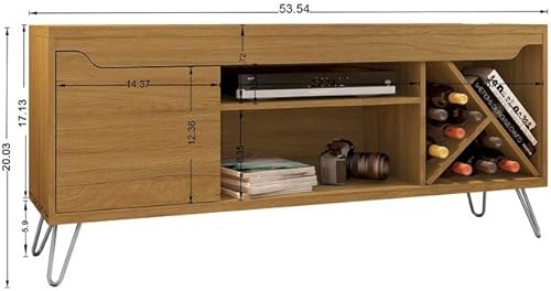 Miniatura 3 de Manhattan Comfort Baxter - Soporte moderno para TV de 60 pulgadas, color blanco