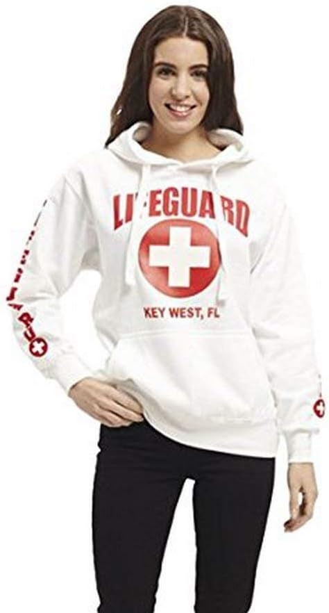 LIFEGUARD Hoodie - White Sweatshirt Apparel for Women, Men, Teens, Girls - Unisex.