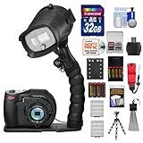 SeaLife DC1400 Pro 14MP HD Underwater Digital Camera with Flash & Flex Arm Bracket + 32GB Card + Battery & Charger + Tripod + Accessory Kit