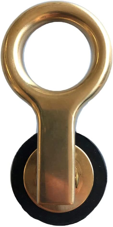 MarineNow Brass Snap-Handle Locking Drain Plug 1" Diameter Choose Pack Size