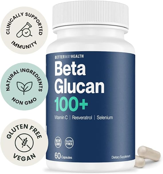 Better Way Health Beta Glucan + Vitamin C & Selenium - 100mg (60ct)