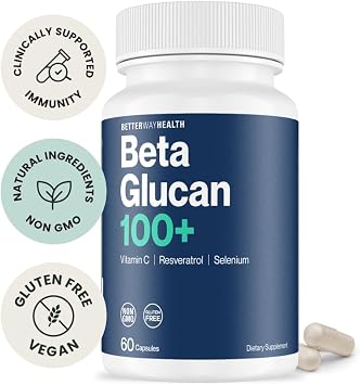 Better Way Health Beta Glucan + Vitamin C & Selenium - 100mg (60ct)