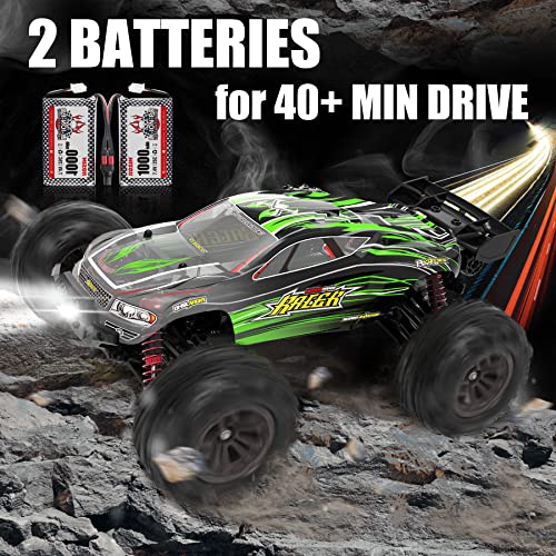 Hosim 2845 Brushless 60+ Kmh 4Wd High Speed Rc Monster Truck, 1:16 Scale Rc Car All Terrain Off-Road Waterproof 2.4Ghz Hobby Grade Remote Control Vehicle For Adults Children(Green) #TOP5