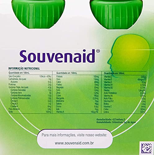 Danone Nutricia, Souvenaid Baunilha, Souvenaid e Suplemento Nutricional, 125 ml (Pack de 4)