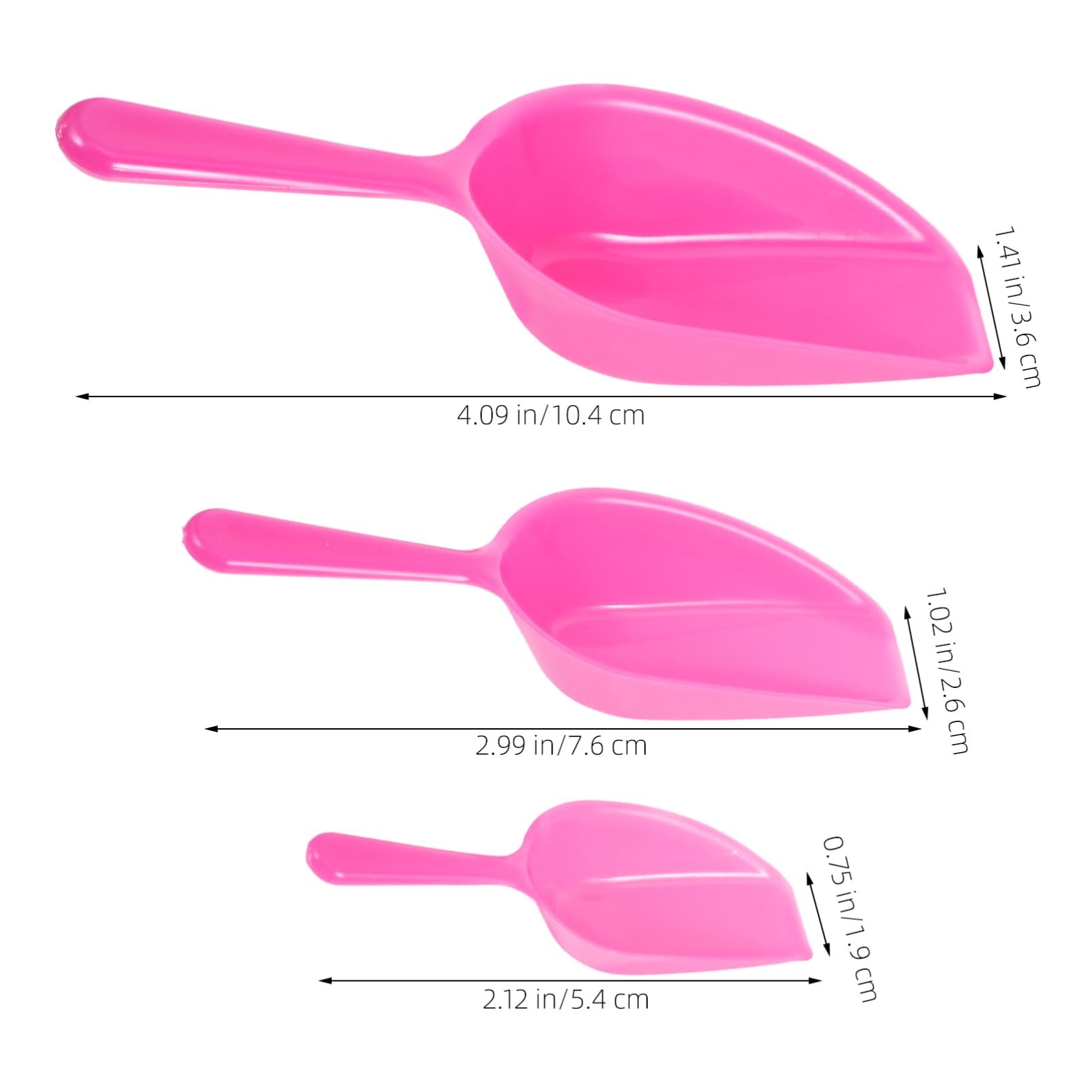 Beatifufu 3pcs Mini Jewelry Storage Shovel Bead Scoop for DIY Projects Beads Sorting Jewelry Making