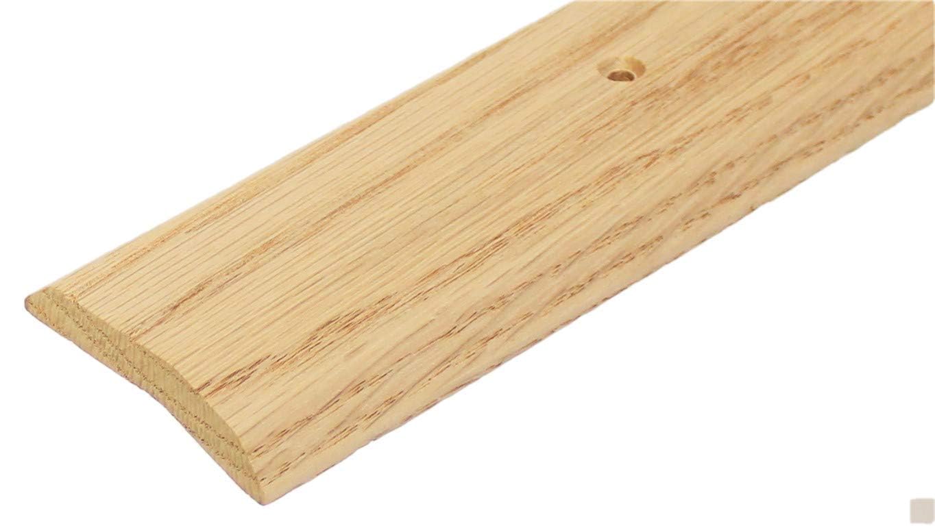 3 FT – 1.5" Wide Red Oak Transition Strip with CounterSunk Mounting Holes | Seamless Floor Binder | Solid Wood Threshold | Made in USA by Randall