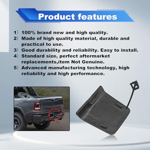 Image of Spare Tire Suspension Cover Compatible with Dodge Ram 1500 DT (New Body Style) 2019-2022 Year Replace OE 68299112AC