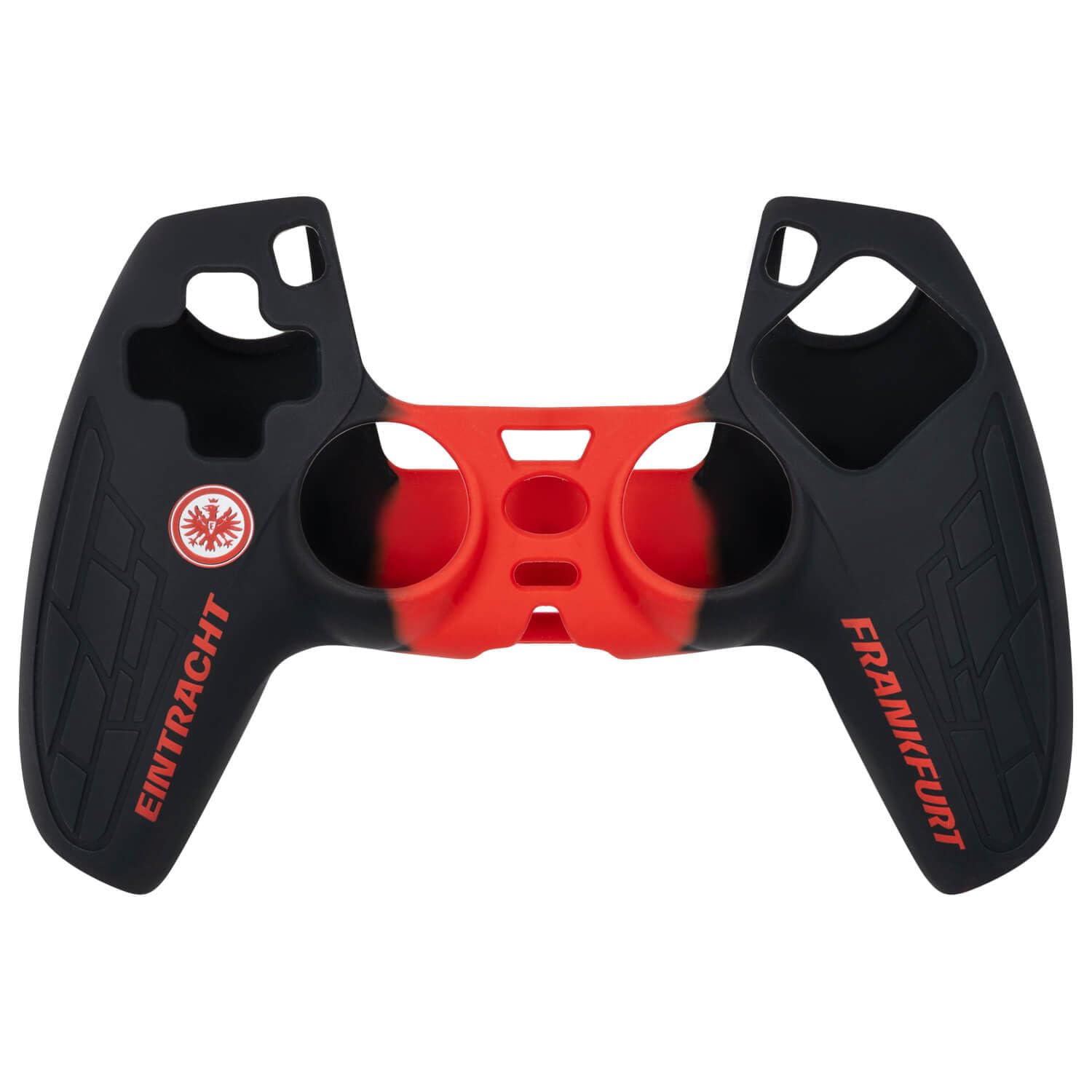 Offiziell lizensierte Schutzhülle kompatibel für PS5 Controller Zubehör Eintracht Frankfurt Anti-Rutsch Schutzhülle Skin Case für SGE Fans (Rot)