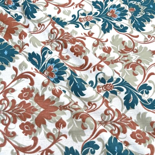 Image of Weave & Decor Cotton Bedsheet for Single Bed 90x60 Inches Soft and Breathable, Includes 1 Pillow Cover 20x30 Inches