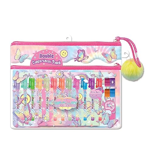 Stylos avec pochette Hot Focus pour éviter les fournitures perdues et dessiner proprement