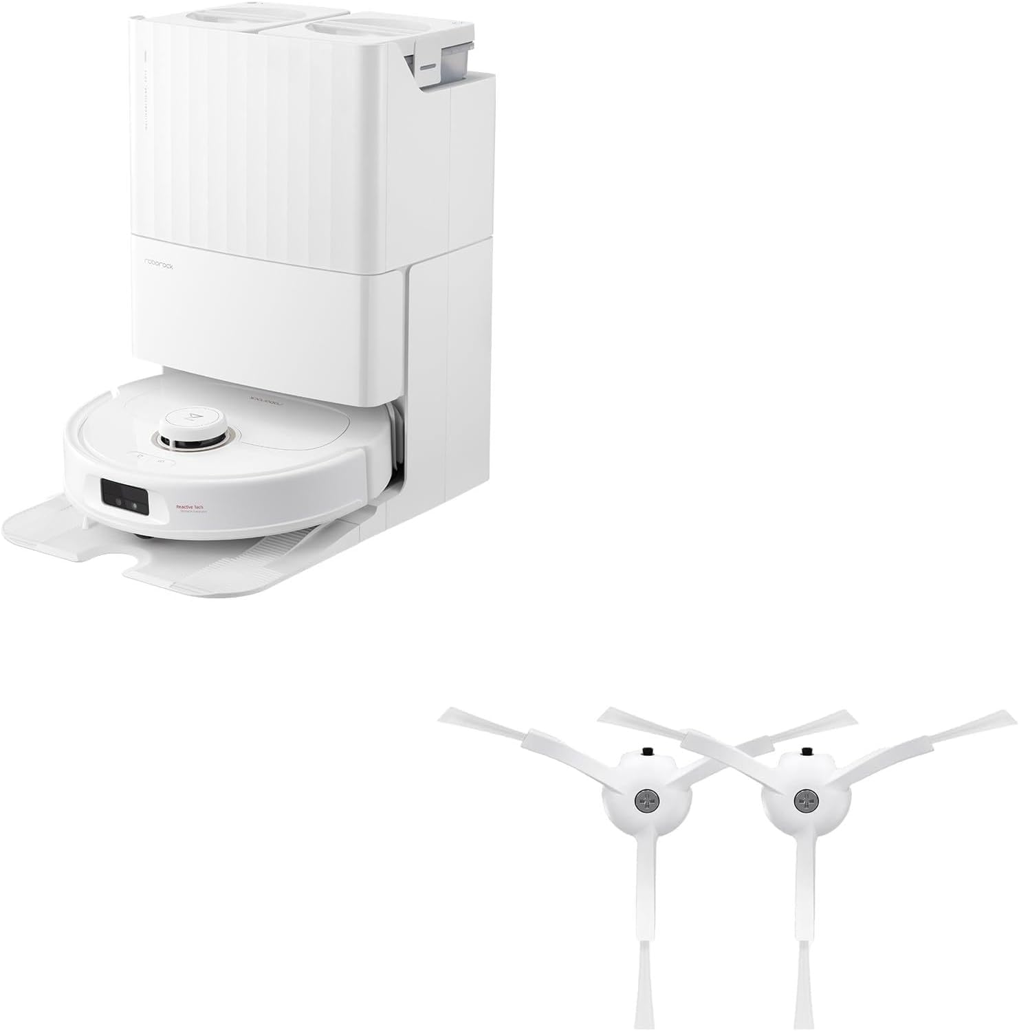 roborock Qrevo MaxV Robot Vacuum and Mop with Side Brushes Replacement (2 Pieces)