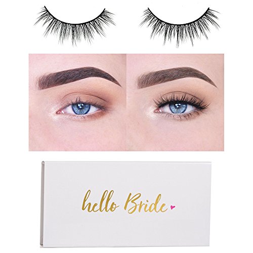 Icona Lashes Premium Quality False Eyelashes | Happily Ever After | Romantic and Balanced | Non-Magnetic | Natural Look and Feel | Reusable | 100% Handmade & Cruelty-Free | Bridal Packaging