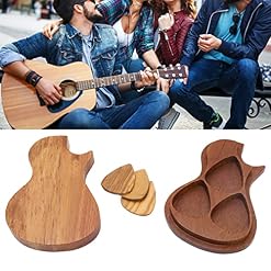 Ensemble de Mini Porte-médiator pour Guitare, Boîte à Cadeaux en Forme de Guitare Gravée en Bois avec 3 Médiators pour… - Les Beatles, Paul McCartney, John Lennon, RIngo Starr, George Harrison Ensemble de Mini Porte-médiator pour Guitare, Boîte à Cadeaux en Forme de Guitare Gravée en Bois avec 3 Médiators pour… – Image 3