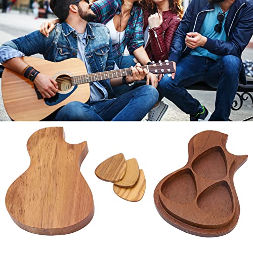 Ensemble de Mini Porte-médiator pour Guitare, Boîte à Cadeaux en Forme de Guitare Gravée en Bois avec 3 Médiators pour… - Les Beatles, Paul McCartney, John Lennon, RIngo Starr, George Harrison Ensemble de Mini Porte-médiator pour Guitare, Boîte à Cadeaux en Forme de Guitare Gravée en Bois avec 3 Médiators pour… – Image 4