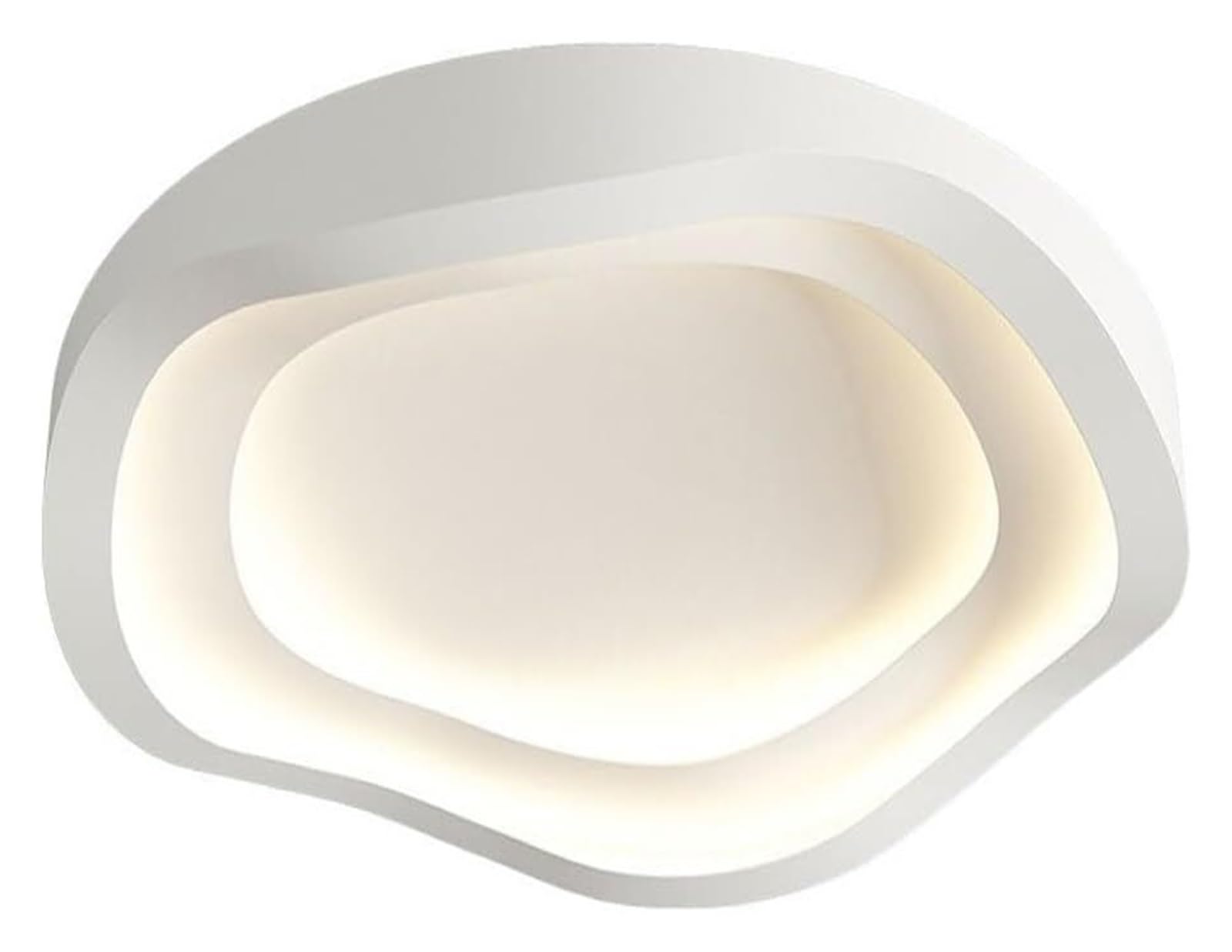 Plafonnier LED encastrable avec lustre salon moderne blanc réglable