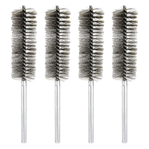 Brosse alésage métallique HARFINGTON x4 en acier inox pour un nettoyage automobile impeccable