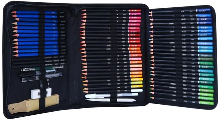 96 Pieces Sketching Colour Pencil Set for Students Home Use Oily Drawing