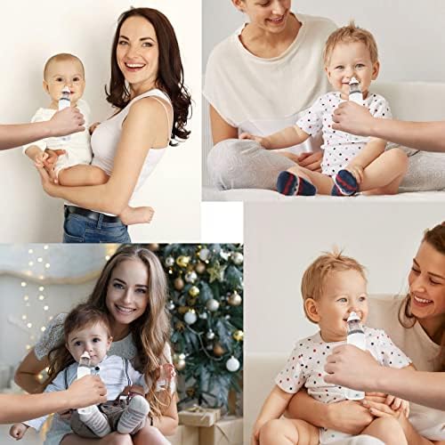 Nasal Aspirator Baby, Baby Nasal Aspirator USB Charging Baby Nose Unblocker, 5 Suction Levels & 3 Silicone Tips Nose Sucker for Babies/Newborns/Toddlers/Infants with Music & Light Soothing Function