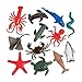 Fun Express Plastic Animals Ocean Animals - 12 piece Sea Creature Toys Set
