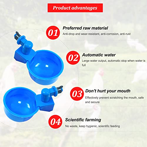 12 Pezzi Abbeveratoio per Galline Automatico