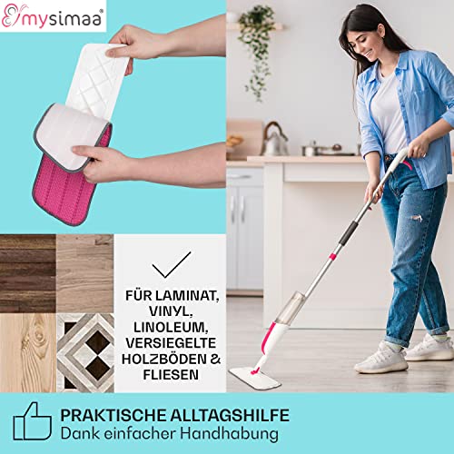 Sprühwischer MySimaa mit waschbaren Pads für Bodenreinigung