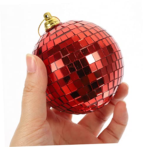 Vaguelly 6 Pçs Bola Reflexiva Espelho Presente Ornamentos Adornos Para Pendurar Bolas De Discoteca D