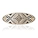 Southwest Native American Sunburst design hair clip, hair clips for women and girls, copper handmade hair accessories, French clip, oval shaped hair barrette