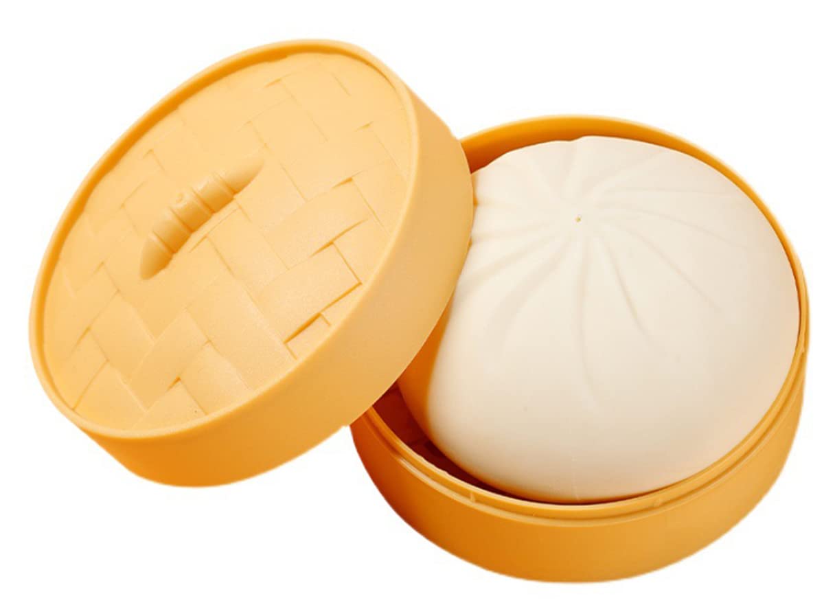 Dumpling Squishy Fidget Toy for Stress Relief, Dumpling Stress Ball Toys for Halloween Project, Tricking People, Anti-Anxiety Stretchy Toy for Kids Adult