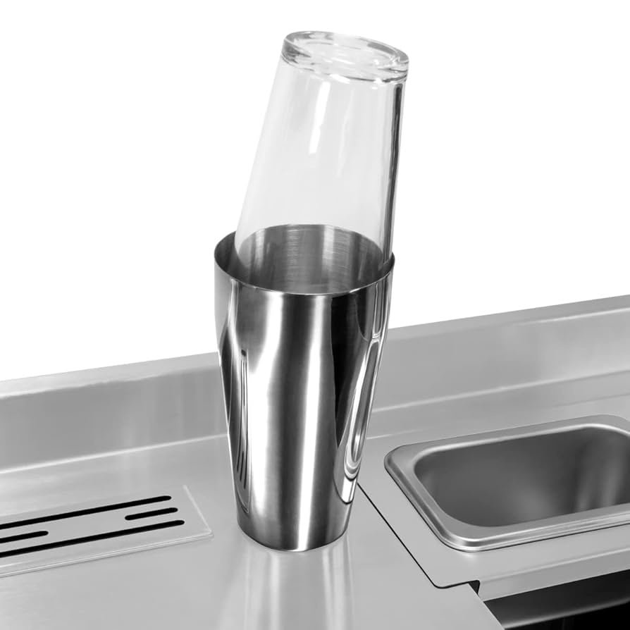 Amazon | ツインカクテルバーステーションフリースタンディング