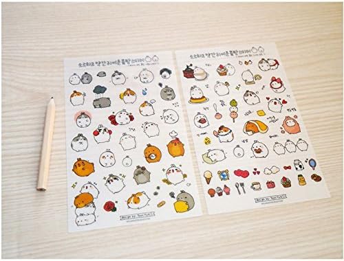Cute Bunny Rabbit Charactor Sticker Diary Scrap Book Scrapbooking Decor Decoration 6 Sheets Lot Korean Stationery by Cupid Gift Shop
