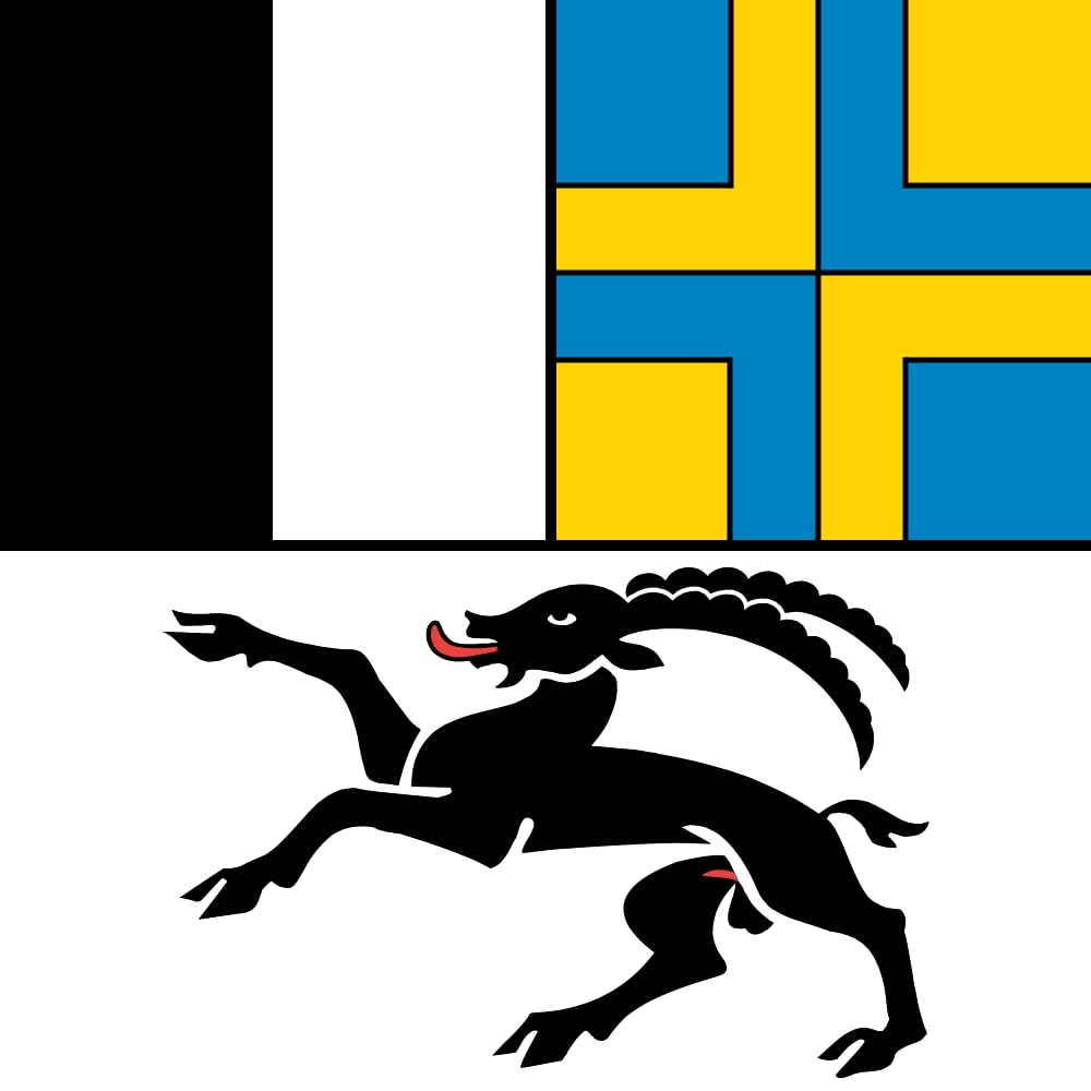 Drapeau Grisons 120x120cm pour pavoiser votre extérieur avec fierté