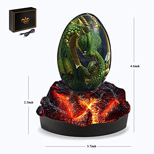 LOWEEY Lava Dragon Egg with Base
