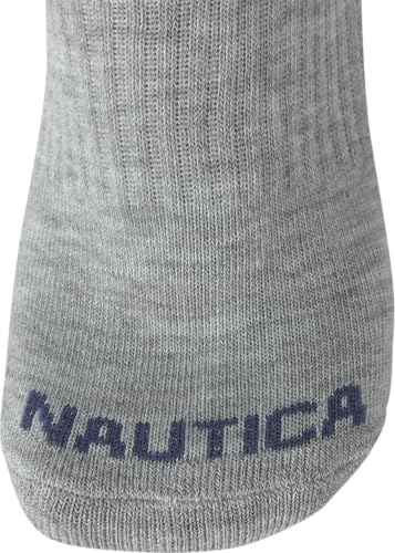 Image of Nautica Women's Quarter Cut Moisture Control Athletic Socks with Cushioned Comfort (12 Pack)