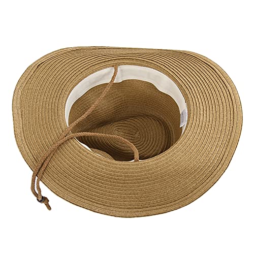 Sombrero Vaquero de Paja con Ala Ancha para Hombre y Mujer miniatura 6