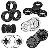 8 pezzi giocattolo per adulti e adolescenti – Spinner magnetico metallico per le classi, lo stress...
