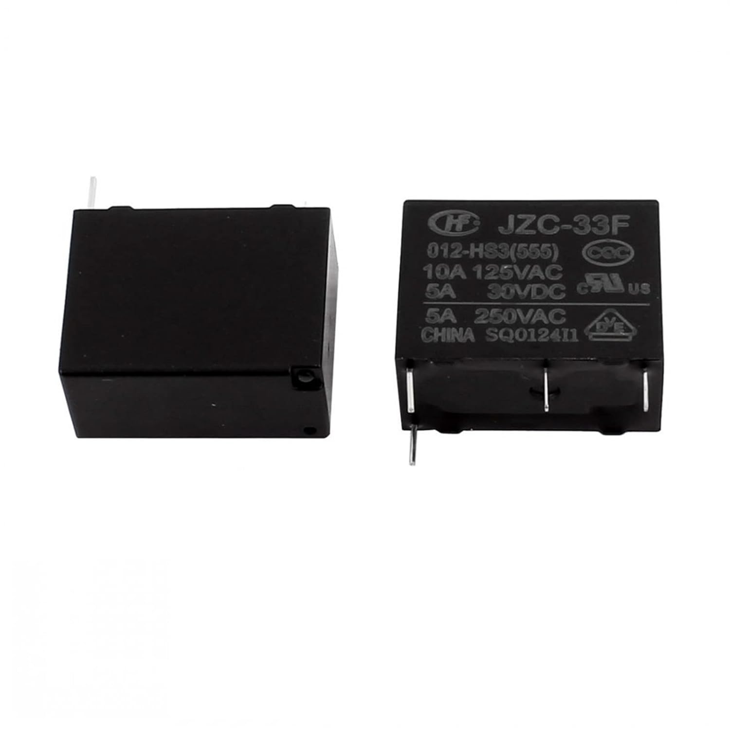 50PCS/lot Power relays HF33F JZC-33F-005-HS3 JZC-33F-012-HS3 JZC-33F-024-HS3 5A250VAC 4PIN(24V)