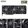 MSI NVIDIA GeForce RTX 5070 Ti 16G Shadow 3X OC Carte Graphique -16 Go GDDR7 (28 Gb/s/256 Bits), PCIe 5.0, Triple Ventilateur (3X Ventilateurs TORX 5.0) - HDMI 2.1b x 1, DisplayPort 2.1b, SFF Ready