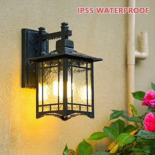 WQHPLMD Aplique de pared LED retro exterior impermeable luz jardin casa 3