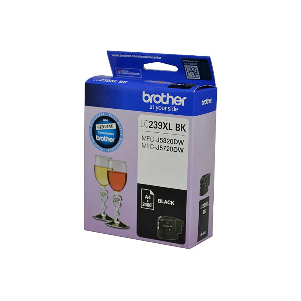 brother Cartuccia d'inchiostro originale LC239XLBK ad alta resa, nero, resa pagine fino a 3000 pagine, (LC239XLBK)