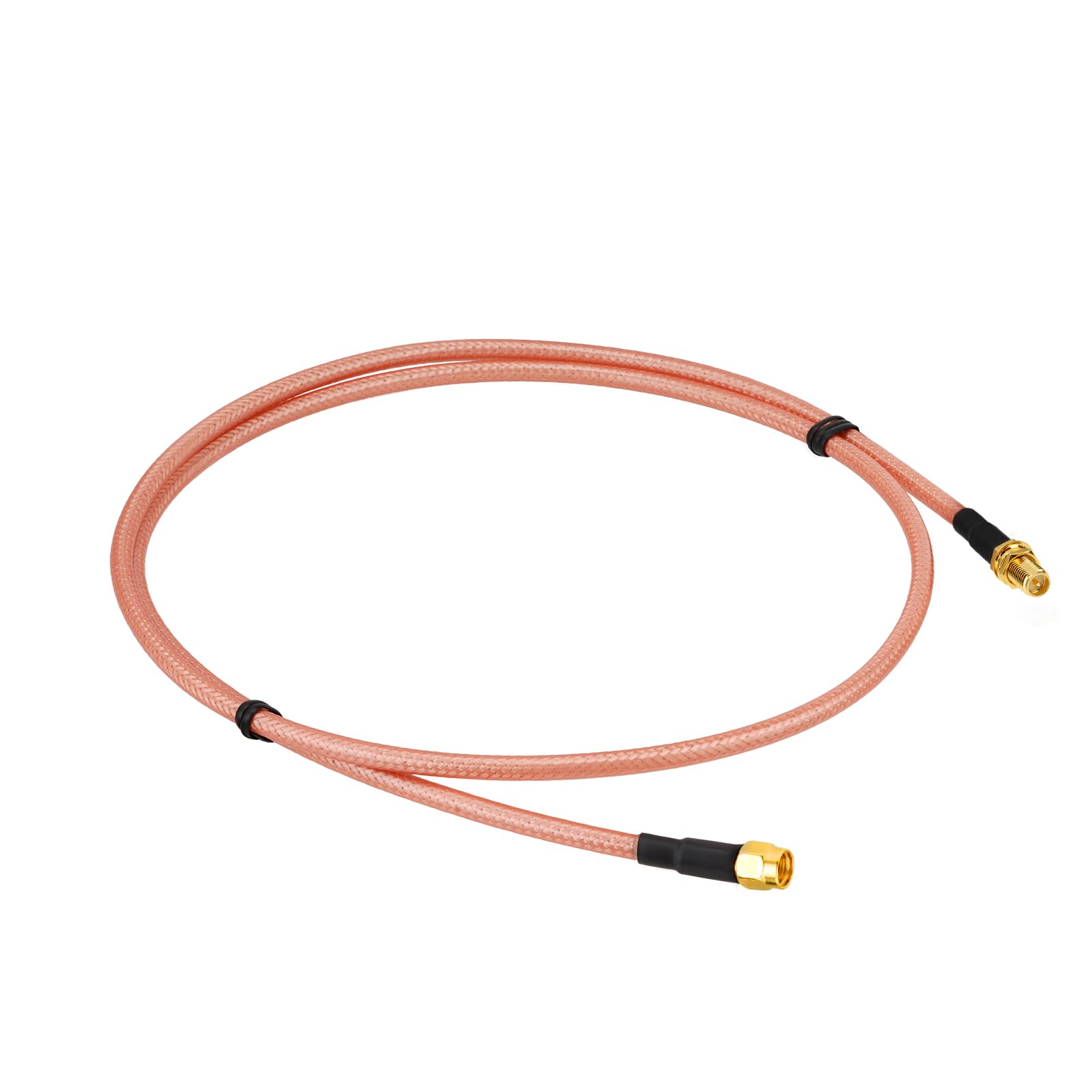 Bingfu Cavo coassiale da 1 m RP-SMA femmina a RP-SMA maschio RG400 cavo coassiale per router WiFi Telecamera IP di sicurezza Mini PCI Express PCIE Adattatore per scheda di rete wireless